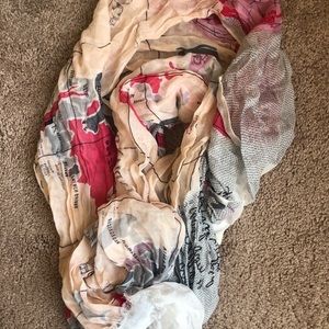 Kate spade world map scarf